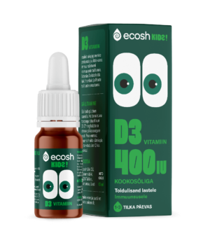 Ecosh D3 400IU lastele kookosõliga 10ml