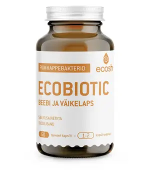 Ecobiotic Beebi ja Väikelaps piimhappebakterid 60 kapslit
